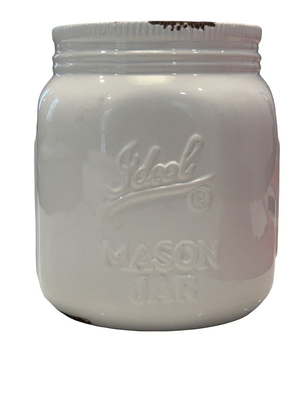 Apropos Home Collection Mason Jar Ceramic Utensil Crock Utensil Holder Antique